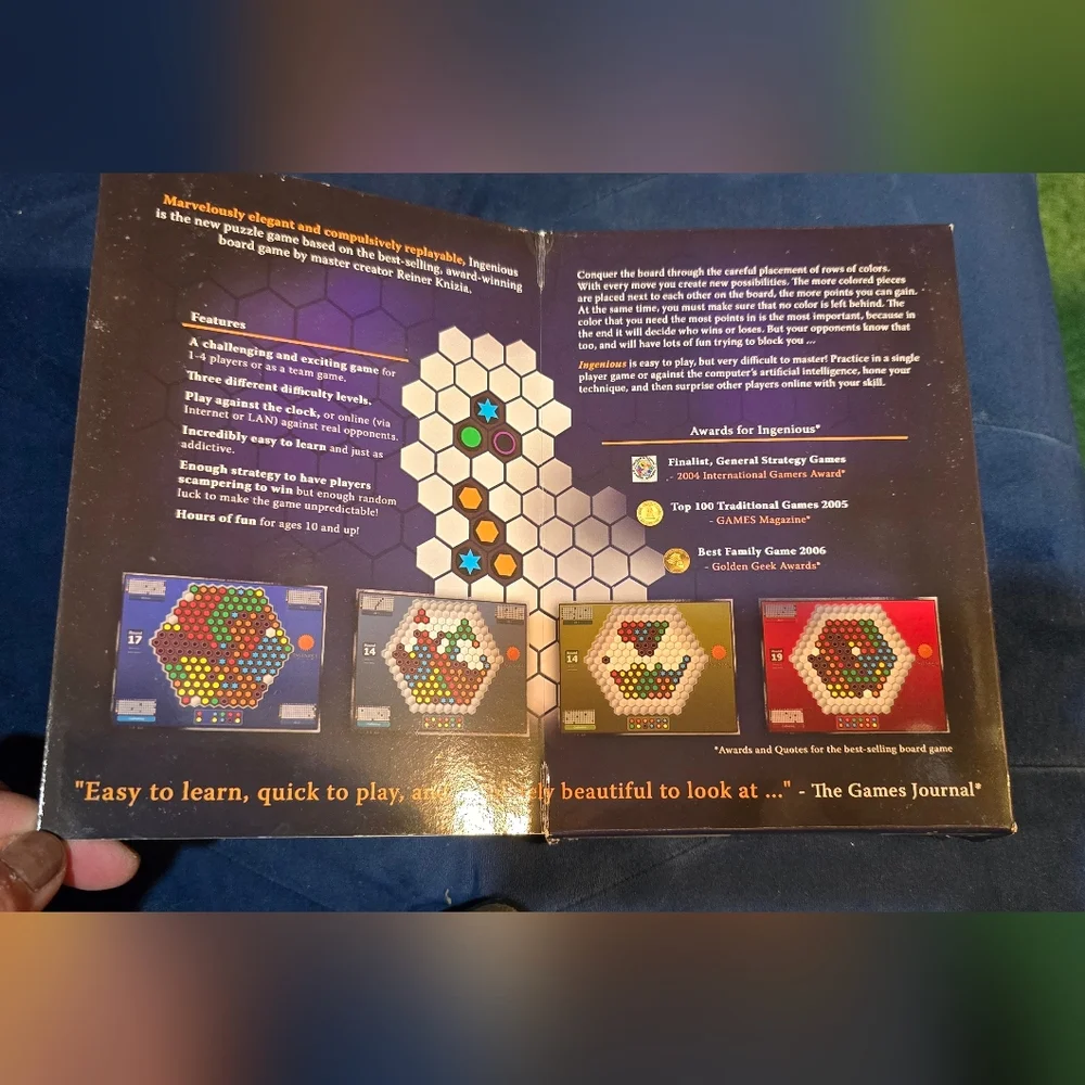 NWOT Ingenious Brain Game For PC